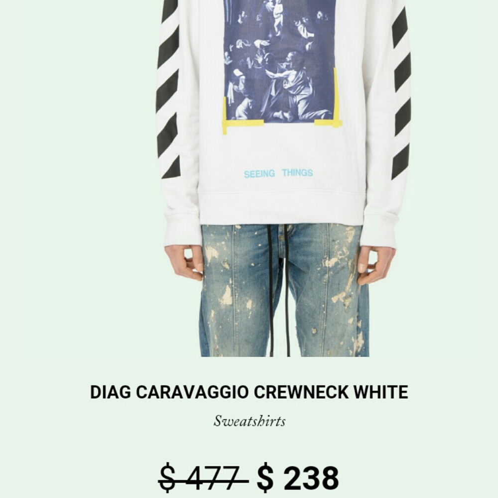 Off White Caravaggio Sweatshirt